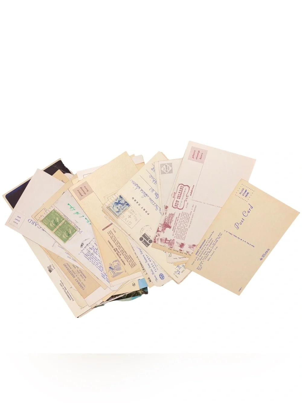 Vintage Postcard and Ephemera Lot 85 Pieces